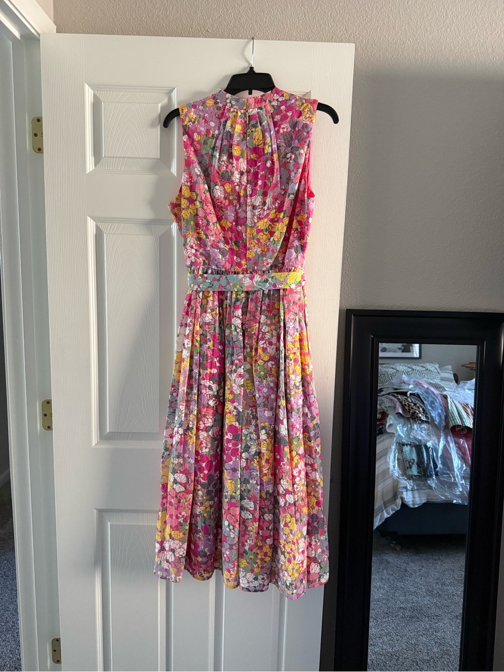 kate spade Pink Floral Midi Dress - Picture 4 of 8